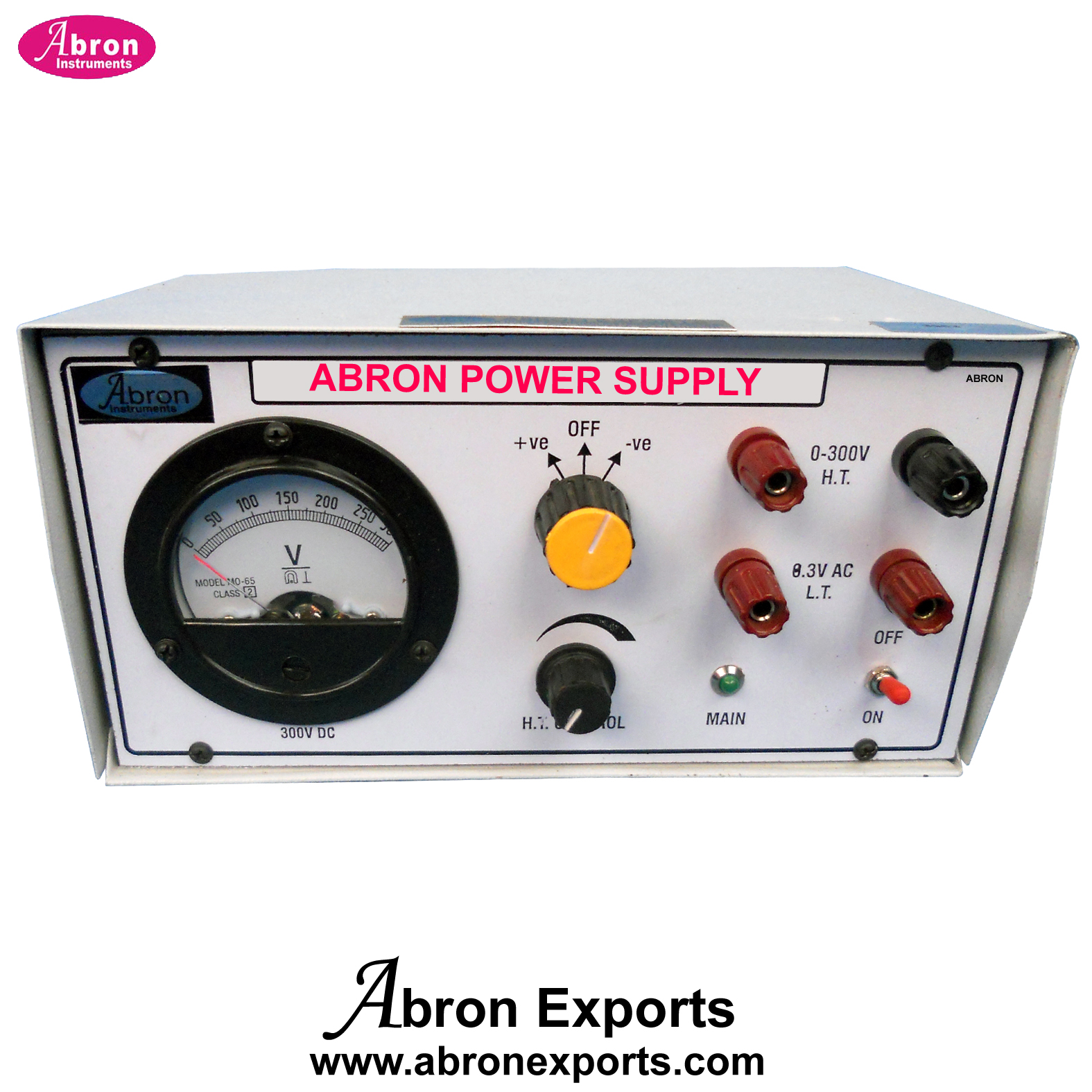 Millikans Oil Drop Apparatus Spare Power Supply IC 0-300V Regulated With Reversing Meter AP-797P  or AE-1307-P	